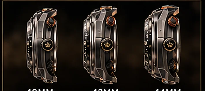 Three case sizes shown side by side